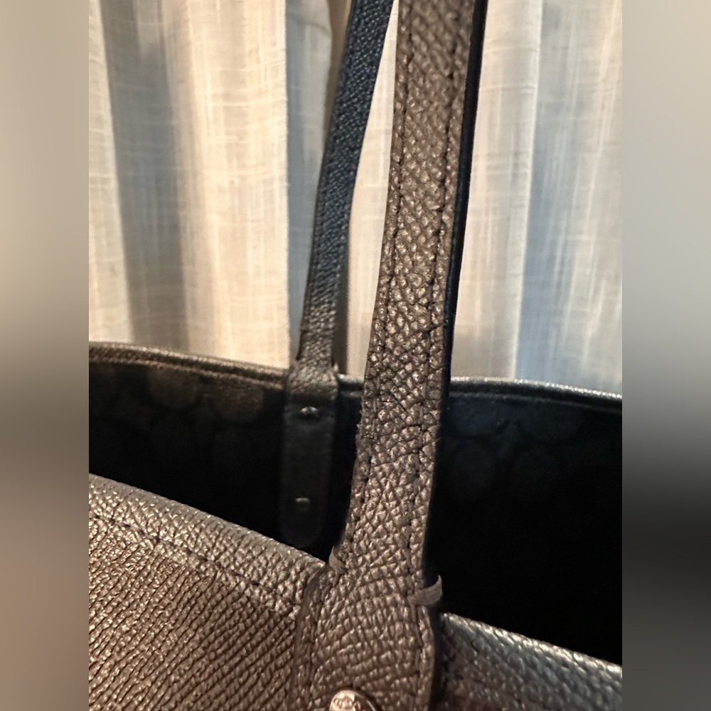 Coach Reversible Black Signature Tote - Picture 14 of 17